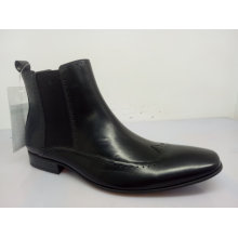 Mens Ankle Boots Elastic Band Preto Nx 535